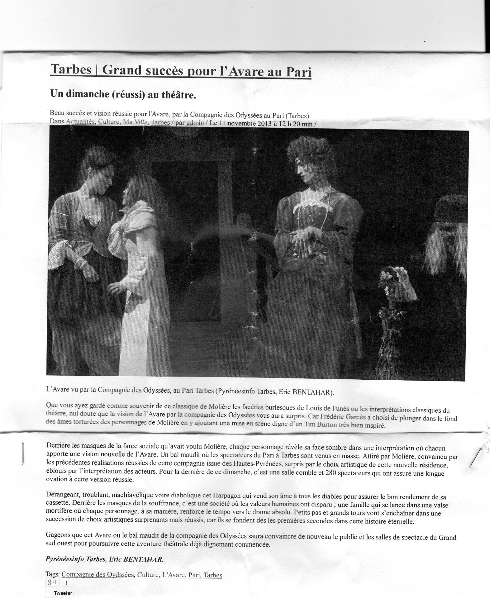 Presse L'Avare 2